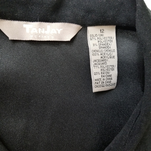 TANJAY petites button up velvet textured size 12 shirt. - Picture 3 of 7